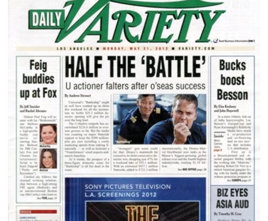 Daily Variety News May 21, 2012